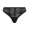 String Tanga Noir TRESSAGE GRAPHIC -sous-vêtement boutique string tanga noir tressage graphic
