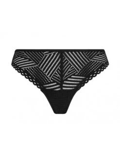 String Tanga Noir TRESSAGE GRAPHIC