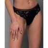 Tanga Noir STRICTO SENSUELLE -sous-vêtement boutique tanga noir stricto sensuelle