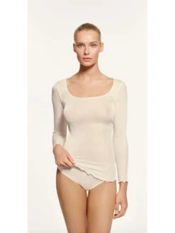 Top Manches Longues Col Rond LAINE ET SOIE