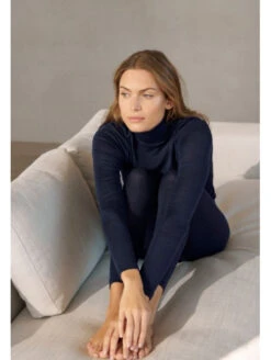 HANRO Top Manches Longues Col Roulé LAINE ET SOIE 10 HANRO Top Manches Longues Col Roulé LAINE ET SOIE -sous-vêtement boutique top manches longues col roule laine et soie 2