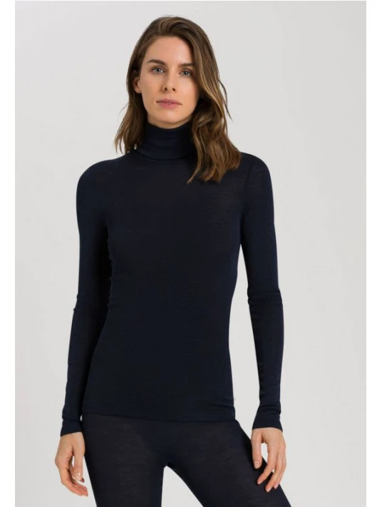 HANRO Top Manches Longues Col Roulé LAINE ET SOIE 3 HANRO Top Manches Longues Col Roulé LAINE ET SOIE