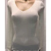 Top Manches Longues Col V LAINE ET SOIE 1 Top Manches Longues Col V LAINE ET SOIE -sous-vêtement boutique top manches longues col v laine et soie