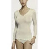 Top Manches Longues Col V SOIE 1 Top Manches Longues Col V SOIE -sous-vêtement boutique top manches longues col v soie